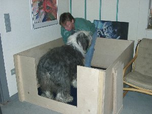 Inspektion der Wurfkiste